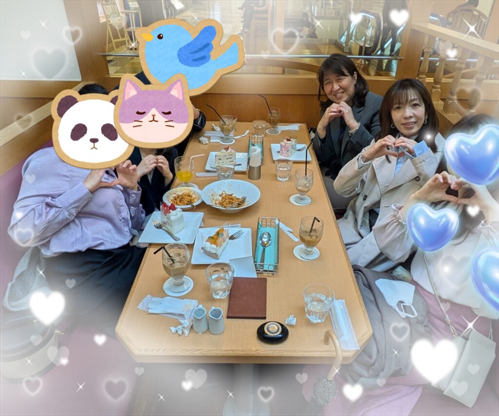 新米パパの会員様と可愛らしいプリンセスとママ_スタッフも一緒に【埼玉県川越市結婚相談所スミレクラブ】