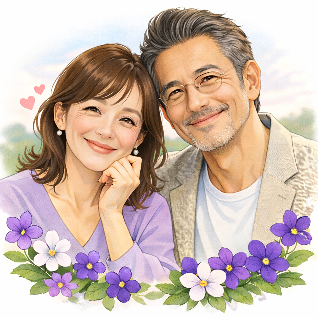 埼玉県川越市結婚相談所スミレクラブ【祝・カップル成立】50代女性 × 60代男性 埼玉県川越市結婚相談所スミレクラブ